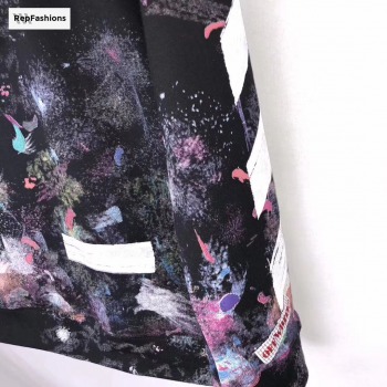 OFF WHITE Galaxy Brushed Hoodie Detail