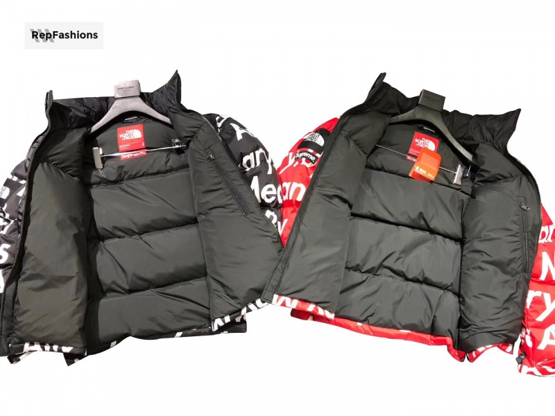 Replica Supreme TNF By Any Means Necessary Nuptse Jacket