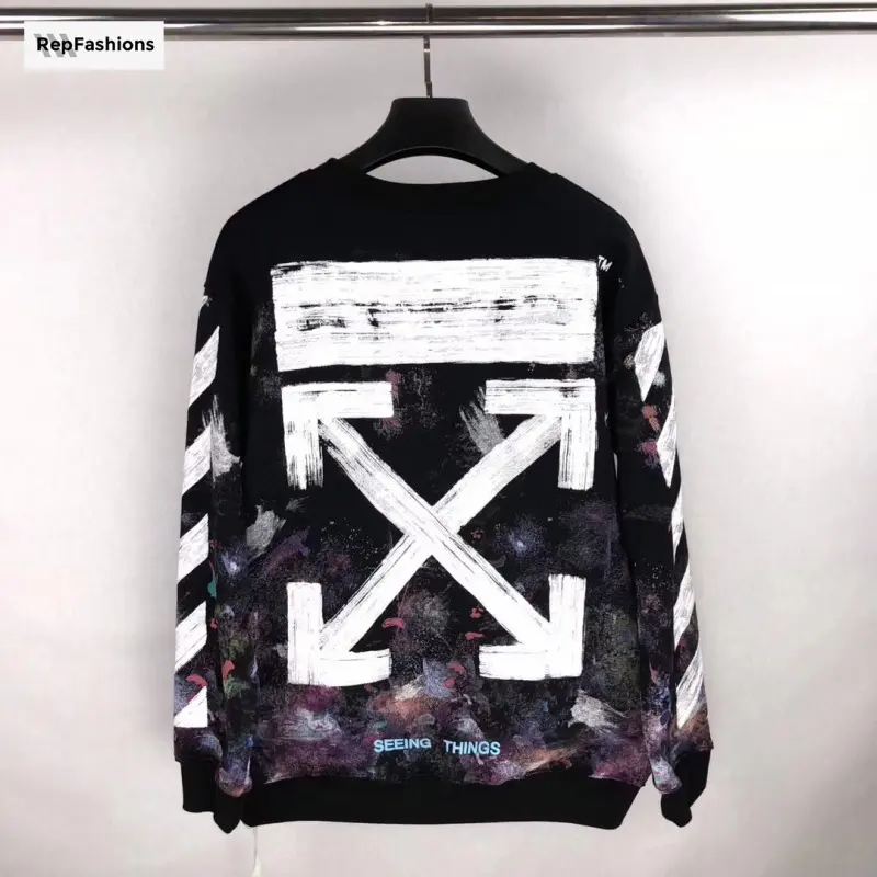 Replica OFF WHITE GALAXY CREWNECK
