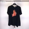 Off White Fire Print T Shirt