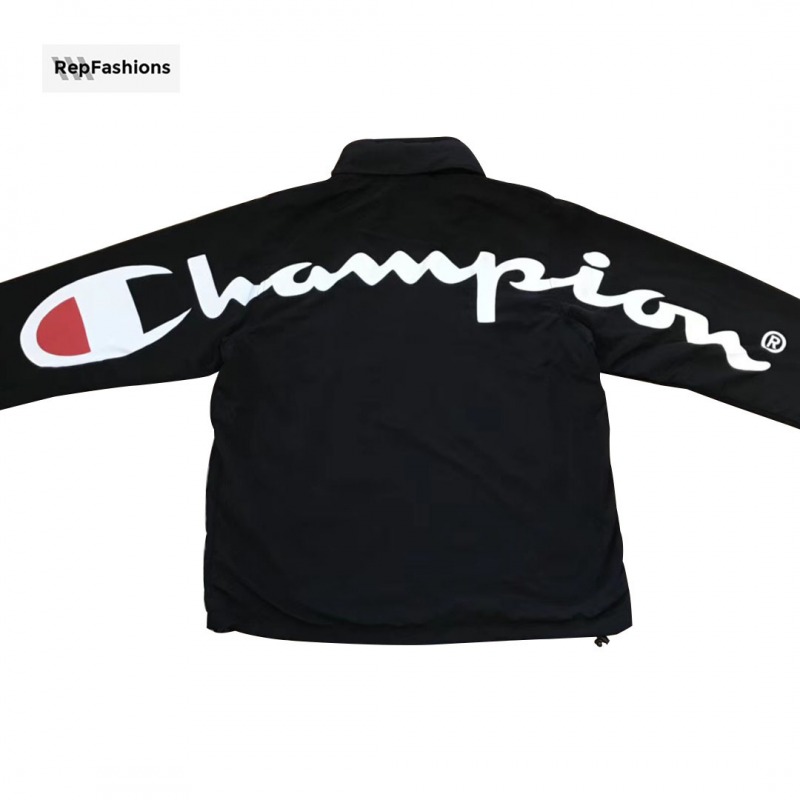 Replica Supreme Champion Track Jacket in Black Back