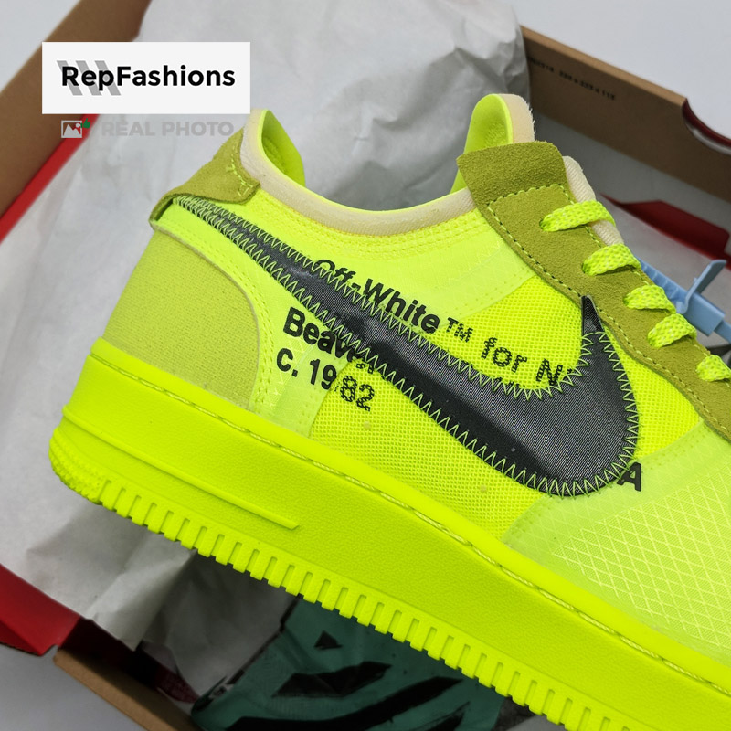 REP Off White Air Force 1 Volt Green – Off White Nike Sneaker