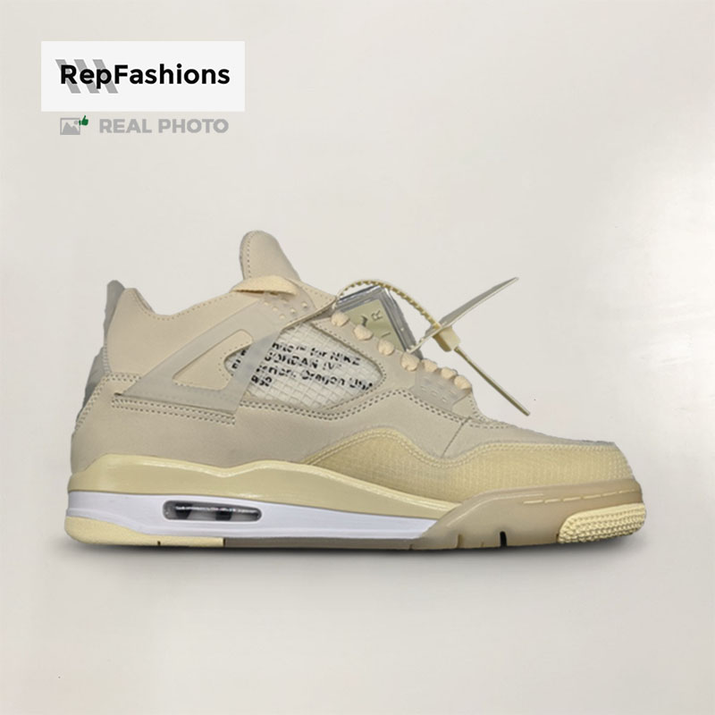 Replica Air Jordan 4 Off White Sail