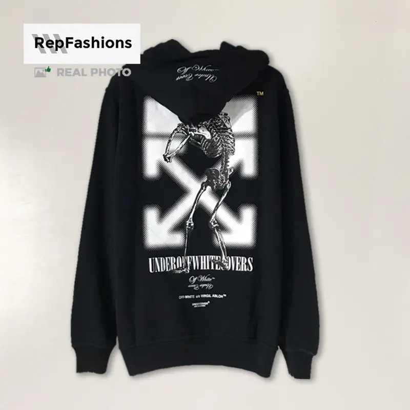 Best Replica Off white undercover skeleton RVRS zipped hoodie external surface