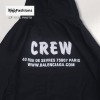 Fake Balanciaga Crew Black Hoodie Back White Printed