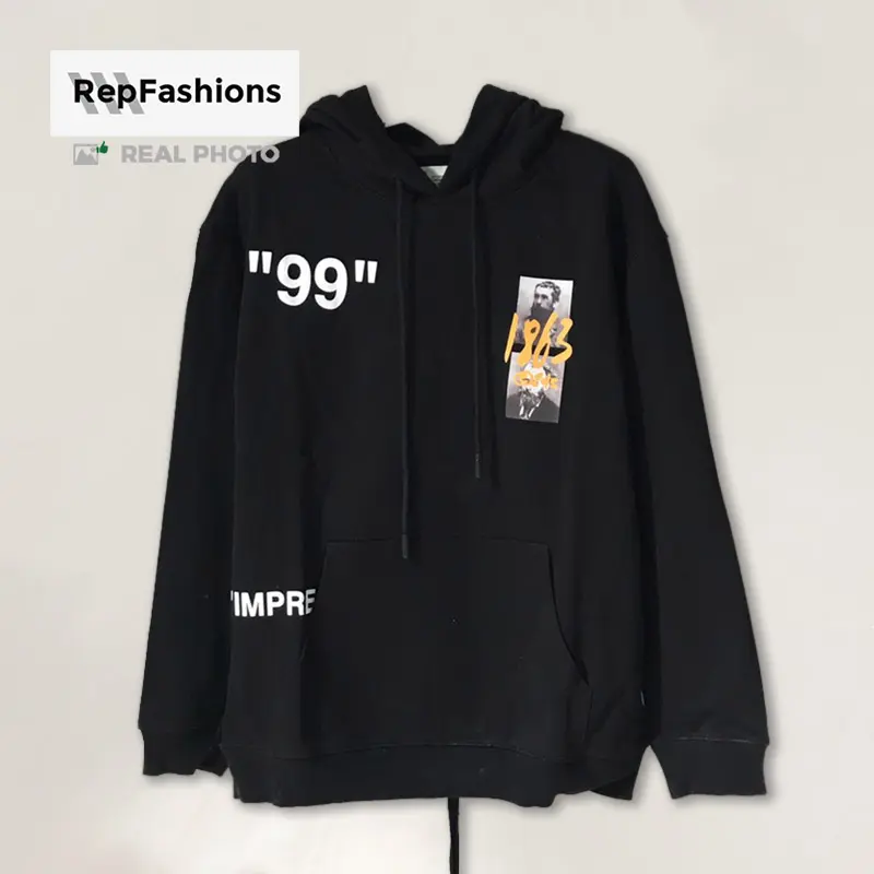 Buy High End Fake Off White Impressionism 1863 Print Hoodie