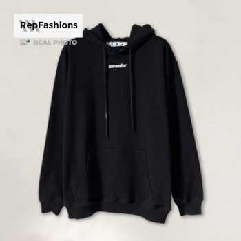 High Quality Rep Off White Marker Red Arrow Black Hoodie