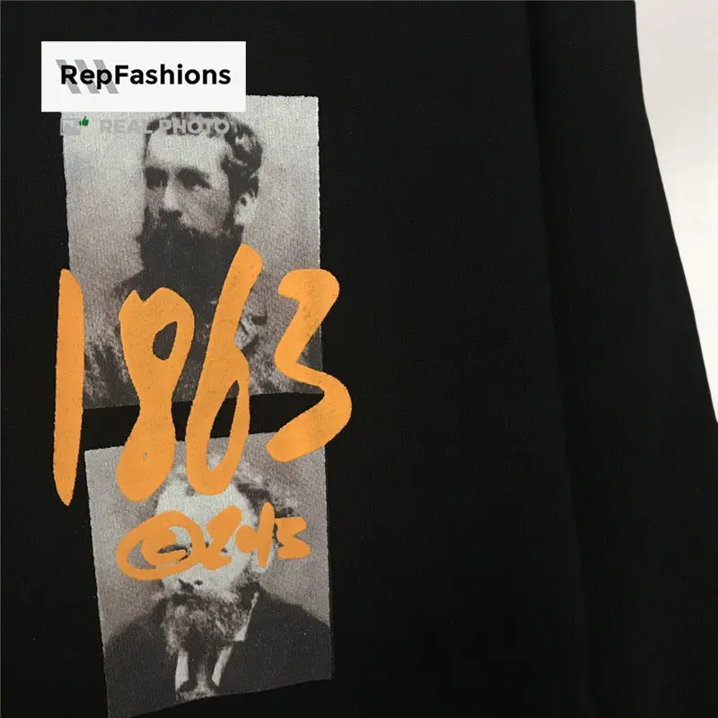 Off White 1863 Impressionism Photo Hoodie