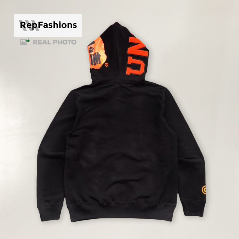 Best Rep Bape X Undefeated Double Shark Zip Pullover Hoodie For Sale ...
