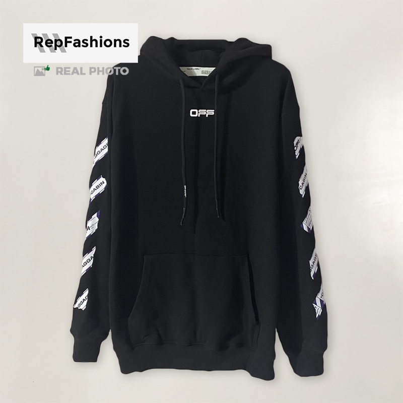 Replica Off White Airport Tape Hoodie For Sale – RepFashions